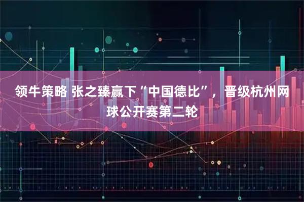 领牛策略 张之臻赢下“中国德比”，晋级杭州网球公开赛第二轮