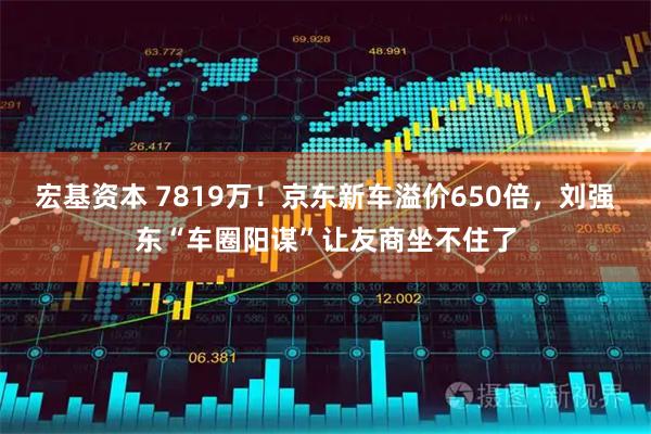 宏基资本 7819万！京东新车溢价650倍，刘强东“车圈阳谋”让友商坐不住了