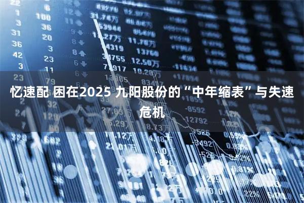 忆速配 困在2025 九阳股份的“中年缩表”与失速危机