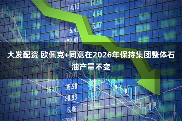 大发配资 欧佩克+同意在2026年保持集团整体石油产量不变
